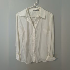 Vince button down shirt. Size L.  Nwt.  Beautiful off white color